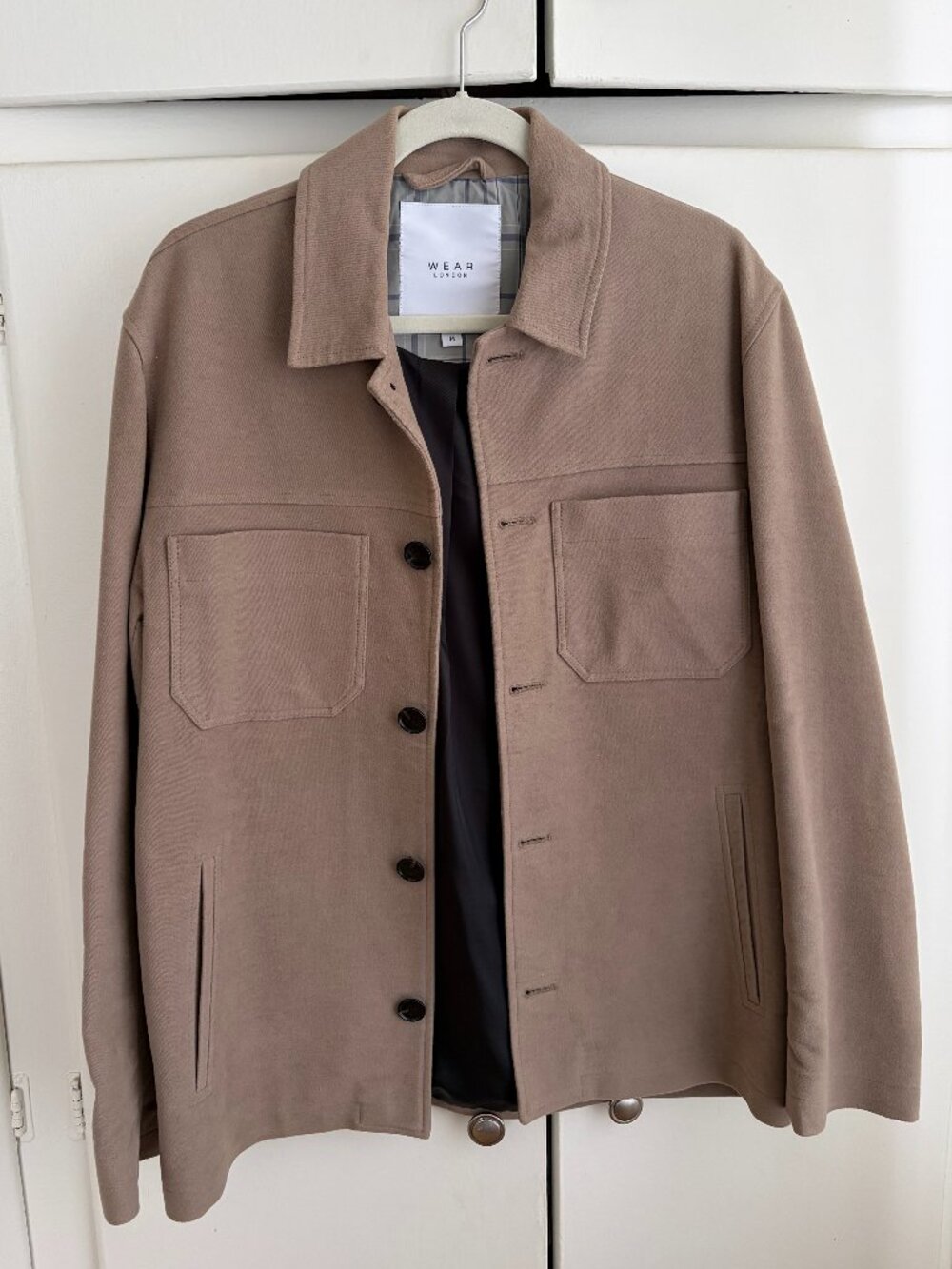 Wear London Moleskin Wilkes Shacket in Beige (UK M)